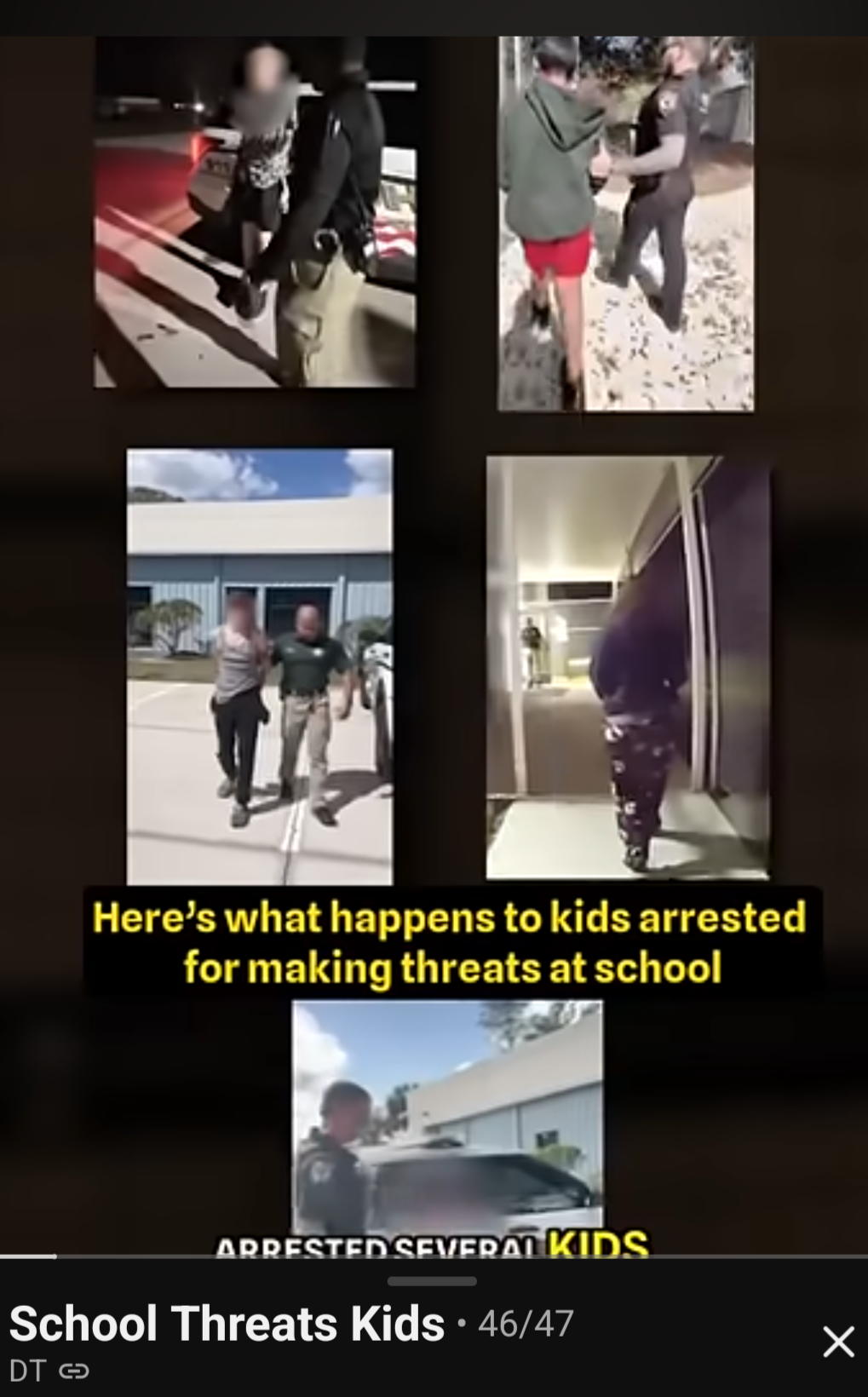 Composite: Here's what happens to kids arrested for making threats at school